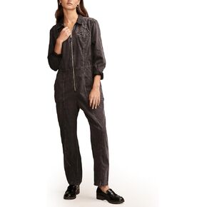 Lucky Brand Womens Women's Denim Long Sleeve JumpsuitJumpsuit