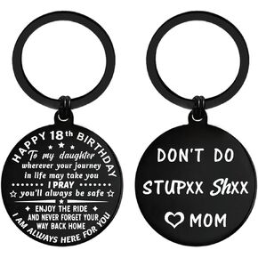 18th Birthday Decorations for Her, 18 Year Old Girl Birthday Gift Ideas for Daughter Granddaughter Women, Keychain