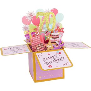 CIEHER 11th Birthday Card Pop Up Card for Girls, Happy 11th Birthday 3D Greeting Card, Unique 11th Birthday Gifts for Girls, Greet 11th Birthday Decorations for Girls