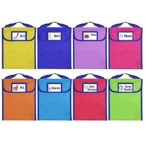 Nylon Book Buddy Bags for Classroom (Set of 4)
