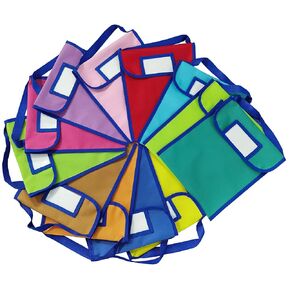 Nylon Book Buddy Bags for Classroom (Set of 4)