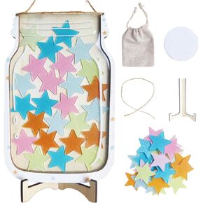 Magnetic Reward Jar for Classroom, Personalized Star Jar Toddler Reward System for Teacher or Parents, Potty Training Reward for Kids