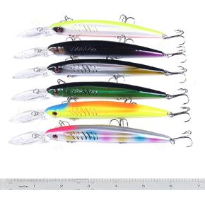 Fishing Lures Kit Minnow Popper Crank Baits Freshwater Bass Fishing Baits Set