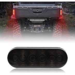 SAUTVS 1PCS UTV Smoked Black LED Tail Light for Can Am Defender, Black Taillight Assembly for Can-Am Defender/Defender MAX HD5 HD7 HD8 HD9 HD10 2016-2024 Accessories (1PCS, Replace #710004257)