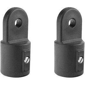 Nylon Bimini Top External Eye End Bimini Top Cap 7/8" (Black, Pack of 2)