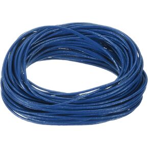 uxcell 11 Yards 1mm Round Leather Cord Lacing String for DIY Crafts Sapphire