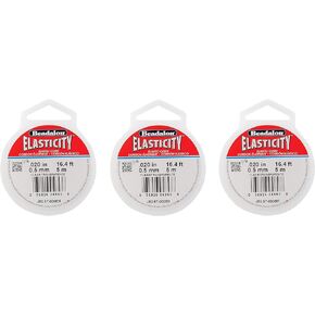 Elasticity 0.5mm Diameter 5 Meters/Pkg-Clear (3 Pack)