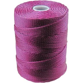 C-LON Bead Cord, Lt Magenta - 0.5mm, 92 Yard Spool