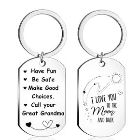 Grandson Gifts From Grandma Funny Keychain Gifts For Granddaughter Teenagers Boys Girls Have Fun Be Safe Call Your Grandma, Christmas Gifts 16th Birthday Gift