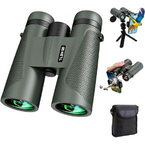 New 2024 TLZN OP Adjustable 18×50 HD High-Powered Adult Binoculars with Upgraded Phone Adapter and Tripod - Durable, Waterproof - Ideal for Stargazing, Bird Watching, Travel, Hunting