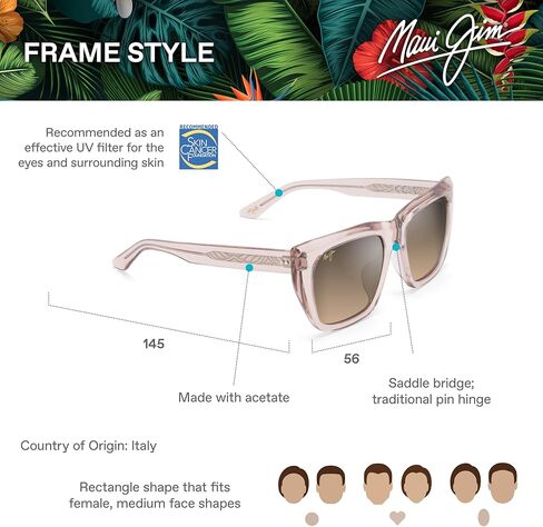 Maui Jim Women's Aloha Lane Polarized Fashion Sunglasses in Kuwait