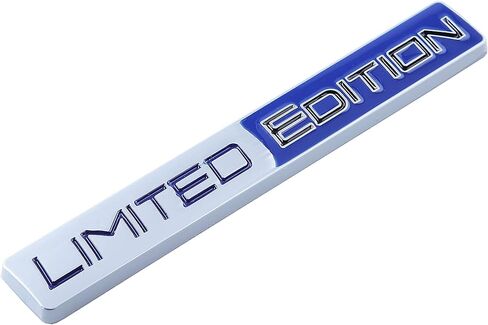 Limited Edition Emblem 3D Metal Badges Decal Sticker Auto Racing Sport Emblem for Rear Trunk Side Car Sticker Accessories (2X Black red) in Saudi Arabia