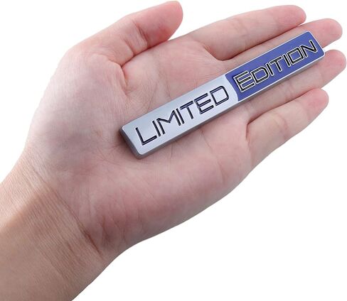 Limited Edition Emblem 3D Metal Badges Decal Sticker Auto Racing Sport Emblem for Rear Trunk Side Car Sticker Accessories (2X Black red) in Saudi Arabia