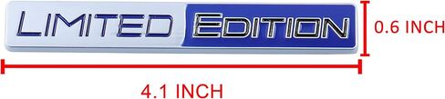 Limited Edition Emblem 3D Metal Badges Decal Sticker Auto Racing Sport Emblem for Rear Trunk Side Car Sticker Accessories (2X Black red) in Saudi Arabia