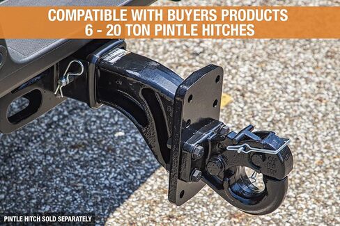 منتجات المشترين 3 بوصة Pintle Hook Mount - 4 مواضع، 10 بوصة ساق صلبة (PM3109)، أسود in Saudi Arabia