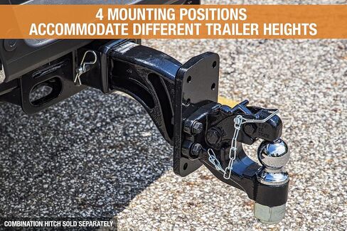 منتجات المشترين 3 بوصة Pintle Hook Mount - 4 مواضع، 10 بوصة ساق صلبة (PM3109)، أسود in Saudi Arabia