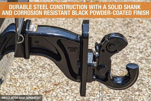 منتجات المشترين 3 بوصة Pintle Hook Mount - 4 مواضع، 10 بوصة ساق صلبة (PM3109)، أسود in Saudi Arabia