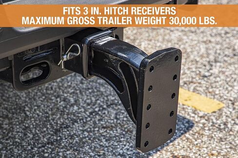 منتجات المشترين 3 بوصة Pintle Hook Mount - 4 مواضع، 10 بوصة ساق صلبة (PM3109)، أسود in Saudi Arabia
