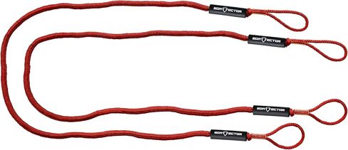 مجموعة من قطعتين من Extreme Max 3006.2352 BoatTector Bungee Dock Line - 4 بوصات، أسود in Saudi Arabia