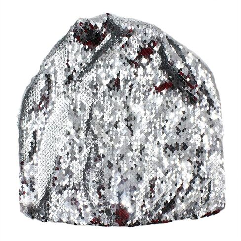 Women Sequin Beanie Hat Crochet Warmer Cap Skiing Snowboarding Winter Hats for Girls in Saudi Arabia