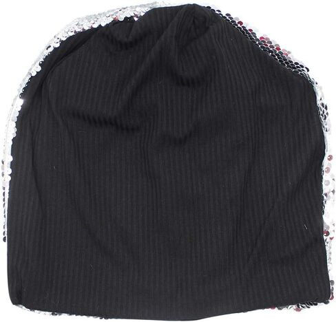 Women Sequin Beanie Hat Crochet Warmer Cap Skiing Snowboarding Winter Hats for Girls in Saudi Arabia