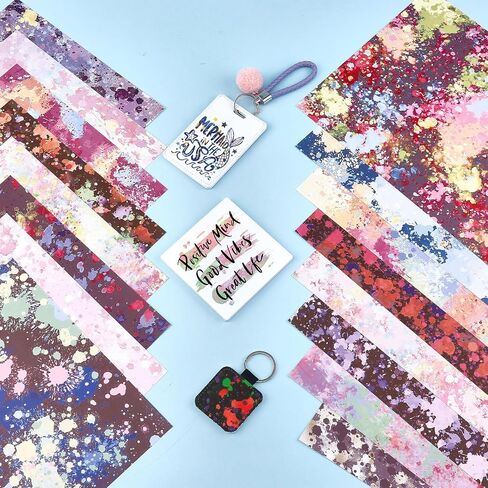Tintnut Splash Sublimation Pattern Transfer Paper - 16 Sheets 12"x10", Watercolor Pattern Sublimation Transfer Paper Bundle Compatible with Cricut for DIY Mugs, Tumblers, Key Chain, T-Shirts in Saudi Arabia