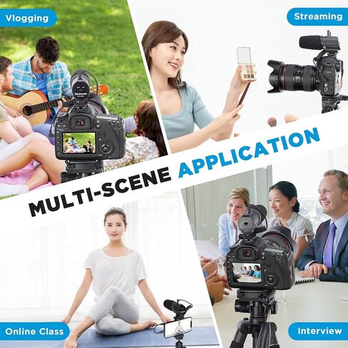 Saramonic Ultra-Compact On-Camera Shotgun Microphone for Recording Audio in Saudi Arabia
