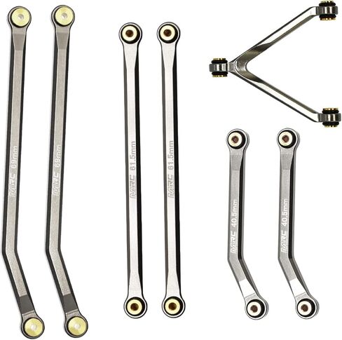 مجموعة وصلات التخليص العالية MRC SCX24 من CNC لمجموعة وصلات هيكل الألومنيوم لسيارة SCX24 AXI90081 Deadbolt AXI00004 Betty B-17 Axial 1/24 RC Crawler Car (أحمر) in Kuwait