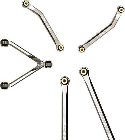 مجموعة وصلات التخليص العالية MRC SCX24 من CNC لمجموعة وصلات هيكل الألومنيوم لسيارة SCX24 AXI90081 Deadbolt AXI00004 Betty B-17 Axial 1/24 RC Crawler Car (أحمر) in Kuwait