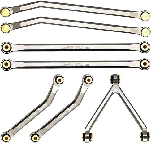 مجموعة وصلات التخليص العالية MRC SCX24 من CNC لمجموعة وصلات هيكل الألومنيوم لسيارة SCX24 AXI90081 Deadbolt AXI00004 Betty B-17 Axial 1/24 RC Crawler Car (أحمر) in Kuwait