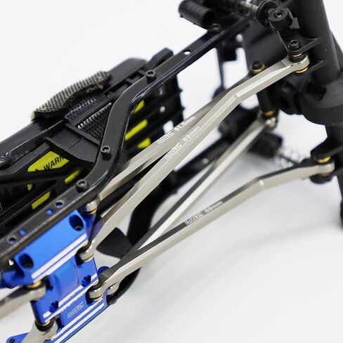 مجموعة وصلات التخليص العالية MRC SCX24 من CNC لمجموعة وصلات هيكل الألومنيوم لسيارة SCX24 AXI90081 Deadbolt AXI00004 Betty B-17 Axial 1/24 RC Crawler Car (أحمر) in Kuwait