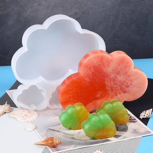 2PCS Storage Box with Lids Candle Jar Molds Set, Tea Light Candle Holder Silicone Molds for Resin, Round Shape Tealight Candle Molds for Epoxy Casting DIY Projects in Saudi Arabia