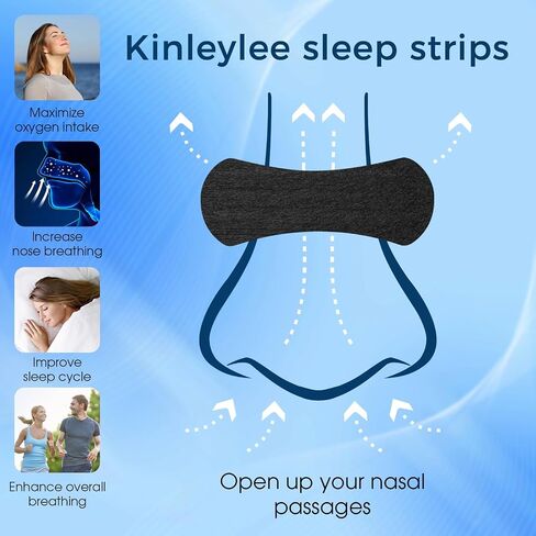 Nasal Strips for Snoring, Stretchable Sleeping Nose Tape for Day & Night- Black Nose Strips for Breathing-Upgraded Matierial No Latex Breathable Bamboo Silk Extra Strength-30 Count 1 Month Supply in Saudi Arabia