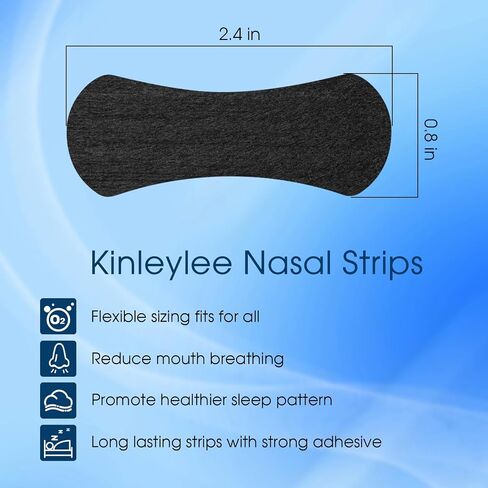 Nasal Strips for Snoring, Stretchable Sleeping Nose Tape for Day & Night- Black Nose Strips for Breathing-Upgraded Matierial No Latex Breathable Bamboo Silk Extra Strength-30 Count 1 Month Supply in Saudi Arabia