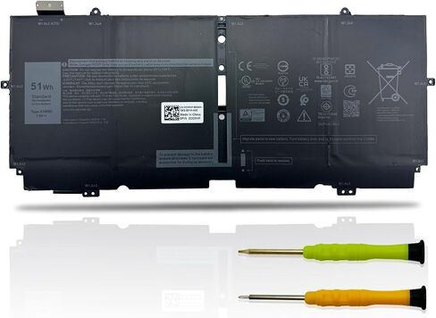 X1W0D Laptop Battery for Dell XPS 13 7390 2-in-1 XPS 13 9310 2-in-1 Series Notebook 52TWH DD9VF 0DD9VF XX3T7 0XX3T7 00FDRT P103G P103G001 P103G002 X1WOD 7.6V in Saudi Arabia