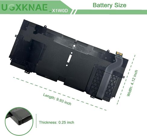 X1W0D Laptop Battery for Dell XPS 13 7390 2-in-1 XPS 13 9310 2-in-1 Series Notebook 52TWH DD9VF 0DD9VF XX3T7 0XX3T7 00FDRT P103G P103G001 P103G002 X1WOD 7.6V in Saudi Arabia