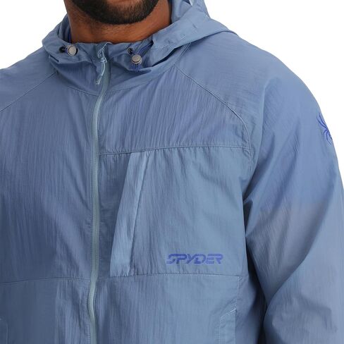 Spyder Mens Boulder Lite Zip Windbreaker Jacket in Saudi Arabia