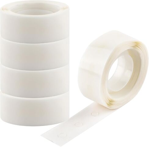 600PCS Point Dots Balloon Glue Removable Adhesive Point Tape, 2Rolls Double Sided Dots Stickers for Craft Wedding Decoration,Ultra Thin Adhesive Dots,Permanent Sticky DIY Craft Dots 1/8in (3mm) in Saudi Arabia