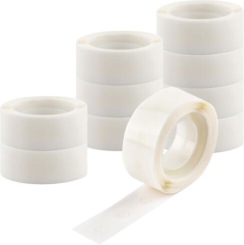 600PCS Point Dots Balloon Glue Removable Adhesive Point Tape, 2Rolls Double Sided Dots Stickers for Craft Wedding Decoration,Ultra Thin Adhesive Dots,Permanent Sticky DIY Craft Dots 1/8in (3mm) in Saudi Arabia