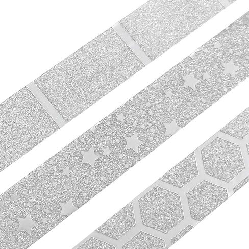 allydrew Glitter and Shine Washi Tapes Decorative Masking Tapes (Set of 3), Gold Glitz and Snake Print in Saudi Arabia