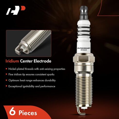 A-Premium 4PCS 4344 Iridium Platinum Spark Plugs Compatible with Mazda 3, 5, 6 & Ford Fusion & Chevrolet Colorado & Buick Verano & Saturn Sky, 2.0L-2.9L, 1995-2018 in Saudi Arabia