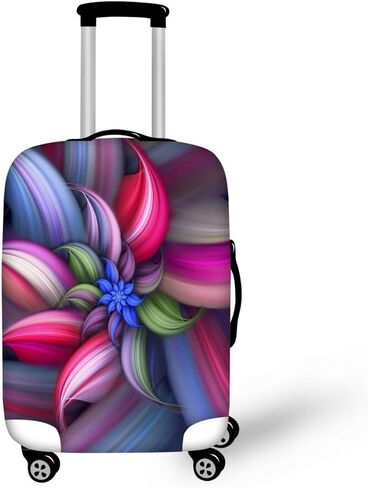 Flower 3D Printed Travel Luggage Cover Baggage Suitcase Protector Fit 26-29 Inch Luggage in Kuwait