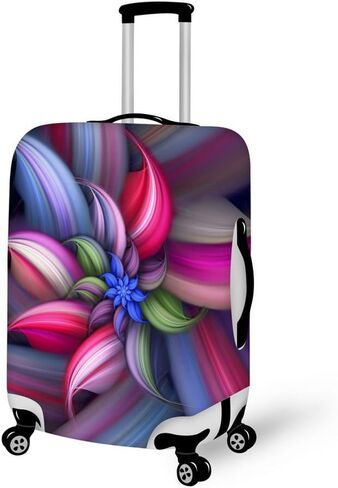 Flower 3D Printed Travel Luggage Cover Baggage Suitcase Protector Fit 26-29 Inch Luggage in Kuwait