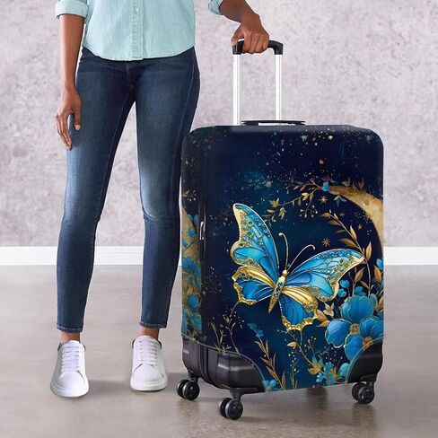 Flower 3D Printed Travel Luggage Cover Baggage Suitcase Protector Fit 26-29 Inch Luggage in Kuwait