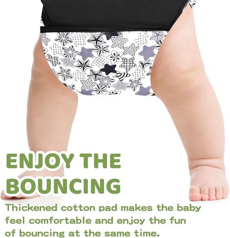 سترة أطفال 2 في 1 مع حامل، زنبرك ممتاز، للرضع من عمر 6 إلى 12 شهر، سهلة الطي والتخزين، رمادي in Kuwait