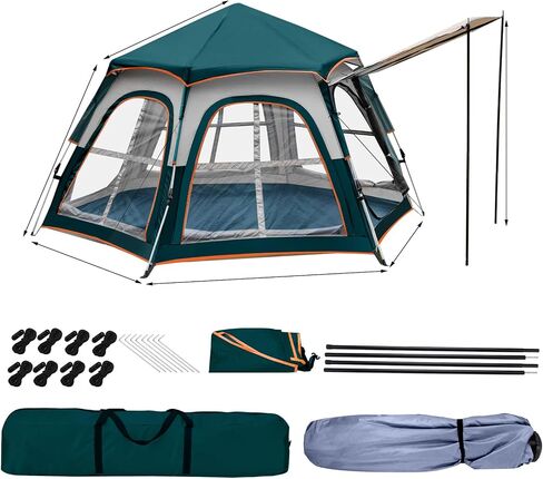 Camping Tent,Instant Tent,Camping Tent for 4-5 Person,Easy Set Up Tent,Waterproof Windproof Backpacking Tent in Saudi Arabia