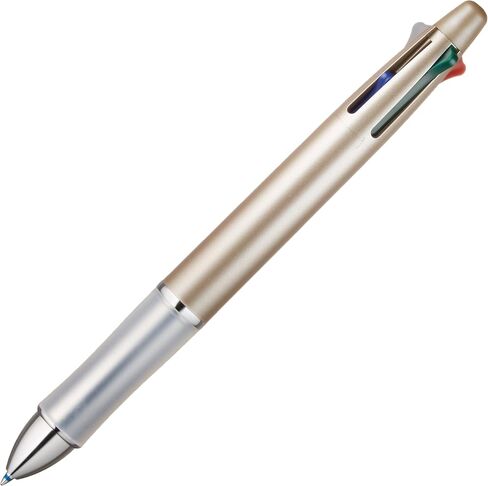 PILOT Dr. Grip 4+1, 4 Color 0.7 mm Ballpoint Multi Pen and 0.5 mm Pencil - Champagne Gold Body in Saudi Arabia