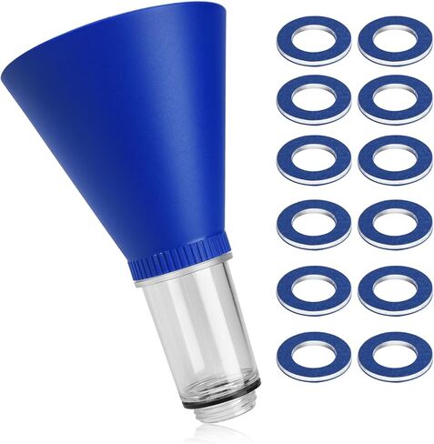 قمع زيت المحرك قفل قمع الزيت مع 12 حشية سدادة تصريف الزيت، مسامير أدوات مانعة للانسكاب للاستخدام في السيارات متوافقة مع تويوتا لكزس سكيون هايلاندر كورولا كامري RAV4 تاكوما in Kuwait