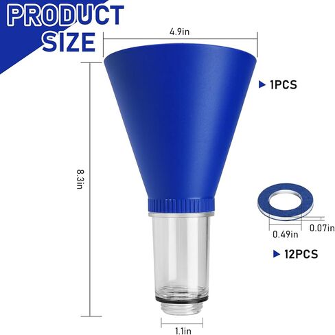 قمع زيت المحرك قفل قمع الزيت مع 12 حشية سدادة تصريف الزيت، مسامير أدوات مانعة للانسكاب للاستخدام في السيارات متوافقة مع تويوتا لكزس سكيون هايلاندر كورولا كامري RAV4 تاكوما in Kuwait