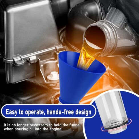 قمع زيت المحرك قفل قمع الزيت مع 12 حشية سدادة تصريف الزيت، مسامير أدوات مانعة للانسكاب للاستخدام في السيارات متوافقة مع تويوتا لكزس سكيون هايلاندر كورولا كامري RAV4 تاكوما in Kuwait